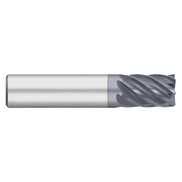Titan USA TC64804 | 0.6250" (5/8) Diameter x 0.6250" (5/8) Shank x 0.7500" (3/4) LOC x 3.0000" (3) OAL 7 Flute AlCrO-MAX Coated Carbide Square End Mill