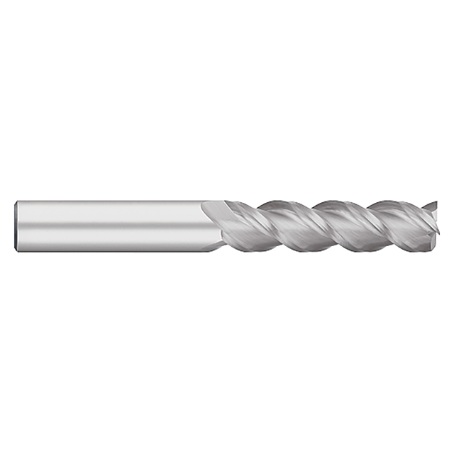 Titan USA TC63432 | 0.5000" (1/2) Diameter x 0.5000" (1/2) Shank x 2.0000" (2) LOC x 4.0000" (4) OAL 3 Flute Uncoated Carbide Square End Mill