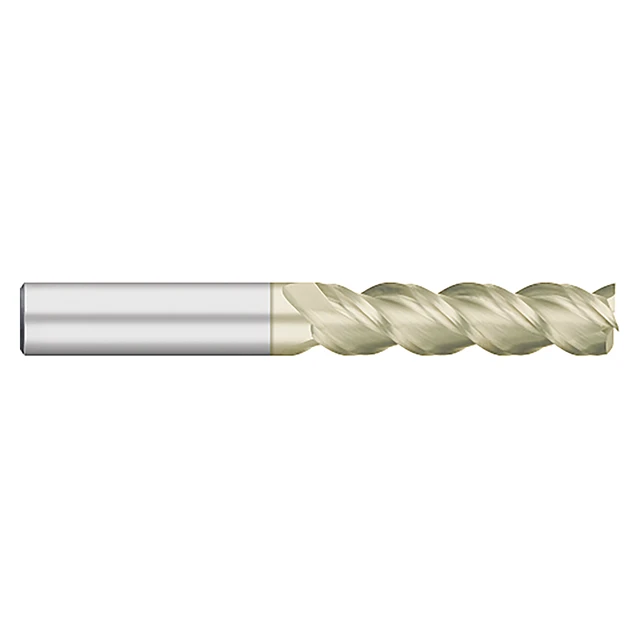 Titan USA TC63532 | 0.5000" (1/2) Diameter x 0.5000" (1/2) Shank x 2.0000" (2) LOC x 4.0000" (4) OAL 3 Flute ZrN Coated Carbide Square End Mill