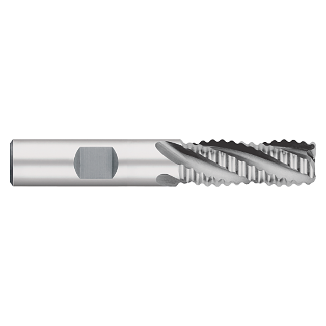 Titan USA TE63492 | 2.0000" (2) Diameter x 1.2500" (1-1/4) Shank x 2.0000" (2) LOC x 4.5000" (4-1/2) OAL 8 Flute Uncoated Cobalt Roughing End Mill
