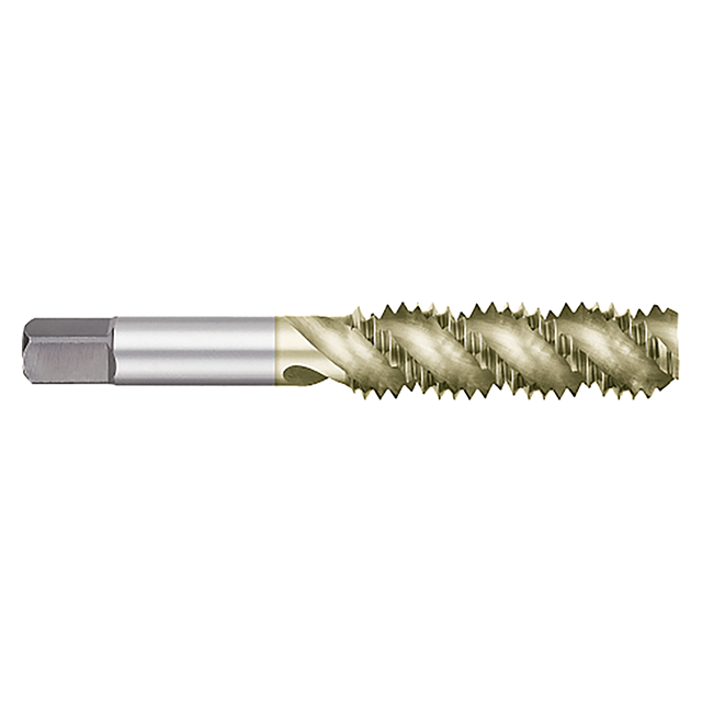 Titan USA TT89125 | #12-24 Thread x 0.2200" Shank x 0.9375" (15/16) Thread Length x 2.3750" (2-3/8) OAL H3 Limit 3 Flute ZrN Coated High Speed Steel Semi Bottom Spiral Flute Tap