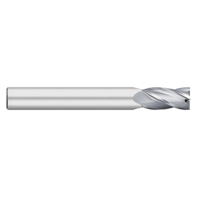 Titan USA TC15508 | 0.1250" (1/8) Diameter x 0.1250" (1/8) Shank x 0.7500" (3/4) LOC x 2.2500" (2-1/4) OAL 4 Flute Uncoated Carbide Square End Mill
