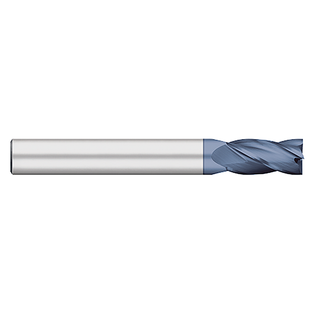Titan USA TC15612 | 0.1875" (3/16) Diameter x 0.1875" (3/16) Shank x 0.7500" (3/4) LOC x 2.5000" (2-1/2) OAL 4 Flute ALTIN Carbide Square End Mill
