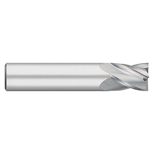 Titan USA TC10616 | 0.2500" (1/4) Diameter x 0.2500" (1/4) Shank x 0.5000" (1/2) LOC x 2.0000" (2) OAL 4 Flute Uncoated Carbide Square End Mill