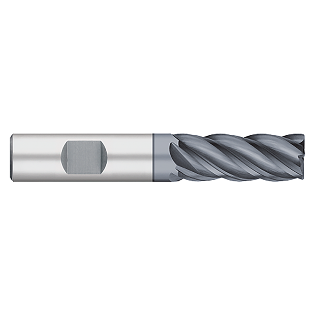 Titan USA TC26658 | 0.6250" (5/8) Diameter x 0.6250" (5/8) Shank x 1.6250" (1-5/8) LOC x 3.5000" (3-1/2) OAL x 0.0600" Radius 5 Flute AlCrO-MAX Coated Carbide Corner Radius End Mill