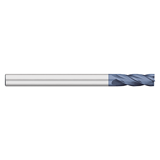 Titan USA TC17664 | 1.0000" (1) Diameter x 1.0000" (1) Shank x 3.0000" (3) LOC x 6.0000" (6) OAL 4 Flute ALTIN Carbide Square End Mill