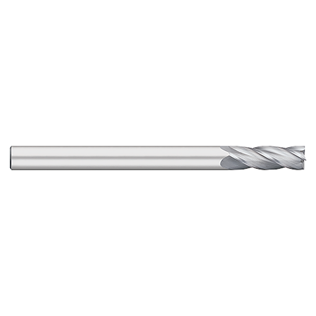 Titan USA TC17508 | 0.1250" (1/8) Diameter x 0.1250" (1/8) Shank x 1.0000" (1) LOC x 3.0000" (3) OAL 4 Flute Uncoated Carbide Square End Mill