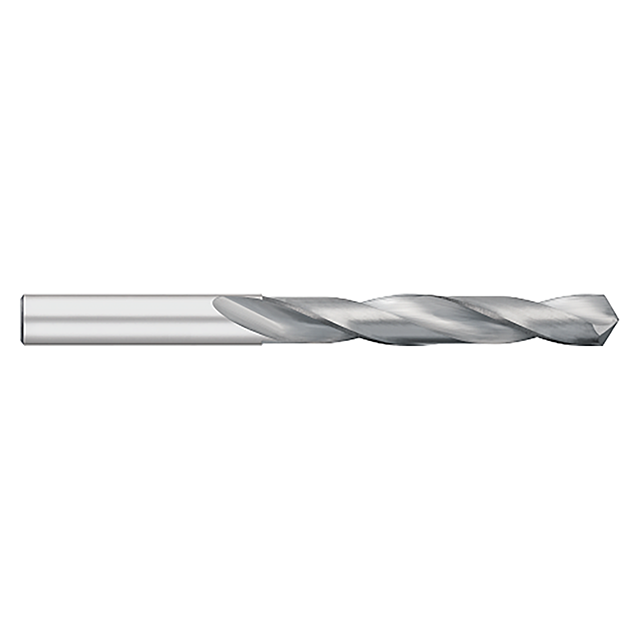 Titan USA TC19121 | 0.3680" Diameter x 0.3680" Shank x 4.2500" (4-1/4) OAL 118 Degree Point Angle 2 Flute Uncoated Carbide Jobber Length Drill Bit