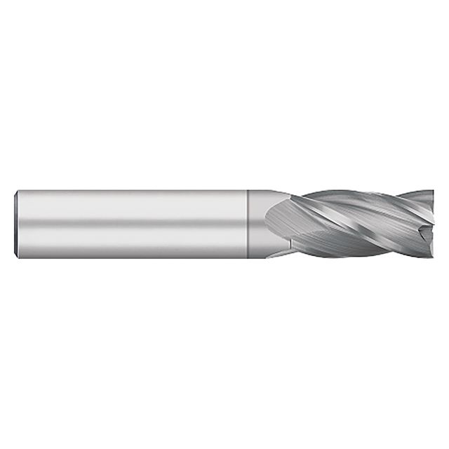 Titan USA TC90530 | 0.4688" Diameter x 0.5000" (1/2) Shank x 1.0000" (1) LOC x 3.0000" (3) OAL 4 Flute TICN Carbide Square End Mill