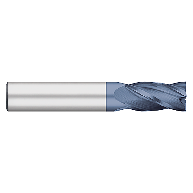 Titan USA TC99580 | 1.2500" (1-1/4) Diameter x 1.2500" (1-1/4) Shank x 2.0000" (2) LOC x 4.5000" (4-1/2) OAL 4 Flute ALTIN Carbide Square End Mill