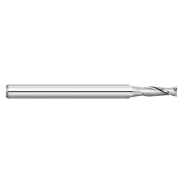 Titan USA TC56075 | 0.075" Diameter x 0.125" Shank x 0.225" LOC x 1.500" OAL x 30 Degree Helix Angle 2 Flute Uncoated Carbide Square End Mill