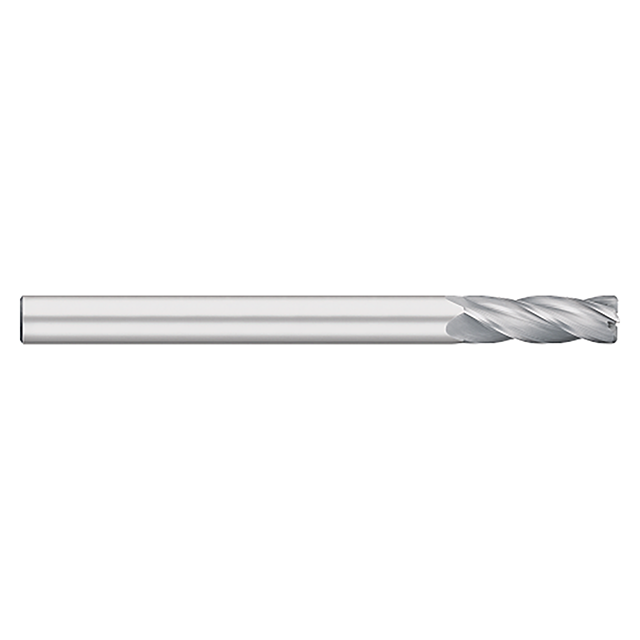 Titan USA TC74536 | 0.5000" (1/2) Diameter x 0.5000" (1/2) Shank x 1.5000" (1-1/2) LOC x 6.0000" (6) OAL x 0.0600" Radius 4 Flute Uncoated Carbide Corner Radius End Mill