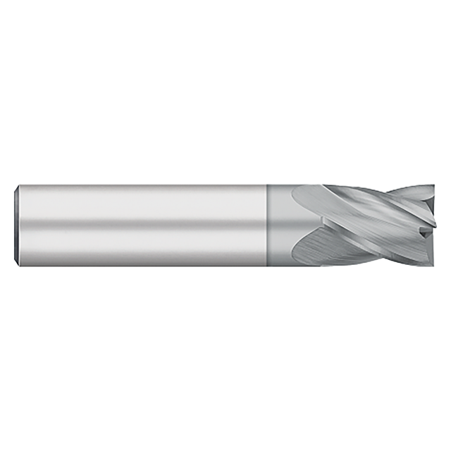 Titan USA TC90908 | 0.1250" (1/8) Diameter x 0.1250" (1/8) Shank x 0.2500" (1/4) LOC x 1.5000" (1-1/2) OAL 4 Flute TICN Carbide Square End Mill