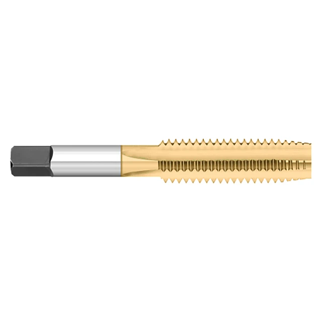 Titan USA TT75585 | 3/4"-16 Thread x 0.5900" Shank x 2.0000" (2) LOC x 4.2500" (4-1/4) OAL 4 Flute TIN Coated High Speed Steel Straight Flute Tap