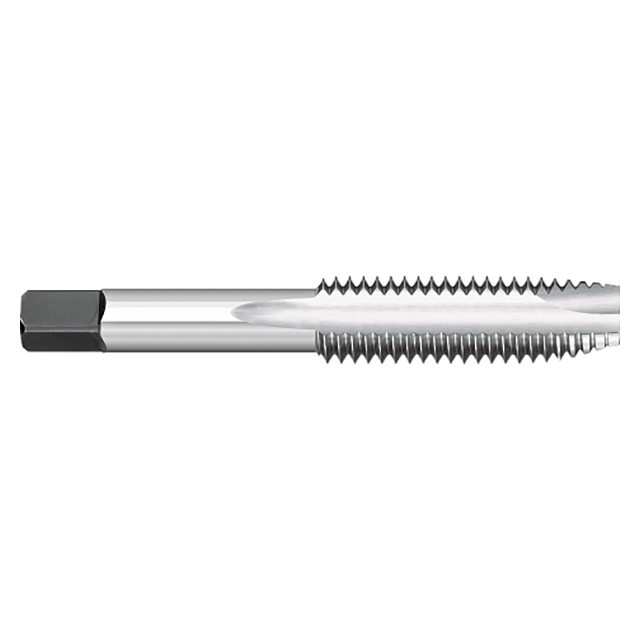 Titan USA TT91053 | 1/4"-28 Thread x 0.2550" Shank x 1.0000" (1) LOC x 2.5000" (2-1/2) OAL 3 Flute Uncoated High Speed Steel Spiral Point Tap