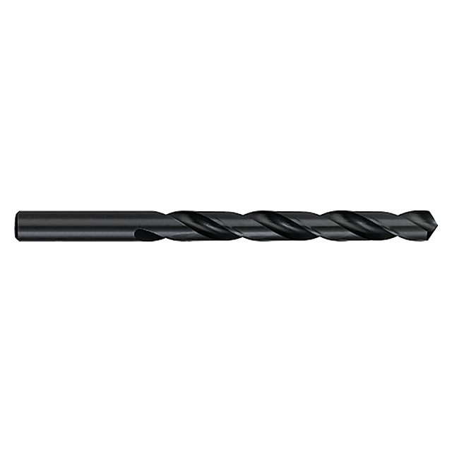 Titan USA CD40326 | 0.4130" Diameter x 0.4130" Shank x 5.2500" (5-1/4) OAL x 118 Degree Point Angle 2 Flute Black Oxide Coated High Speed Steel Jobber Length Drill Bit