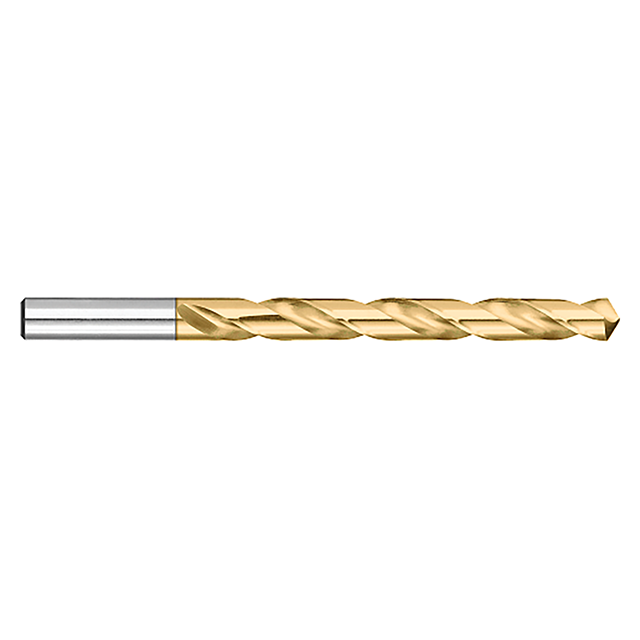 Titan USA CD47726 | 0.1470" Diameter x 0.1470" Shank x 3.0000" (3) OAL 118 Degree Point Angle 2 Flute TIN Coated High Speed Steel Jobber Length Drill Bit