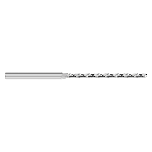 Titan USA TC53778 | 0.0700" Diameter x 0.1250" (1/8) Shank x 2.5000" (2-1/2) OAL x 0.9000" LOC 3 Flute Uncoated Carbide Ball End Mill
