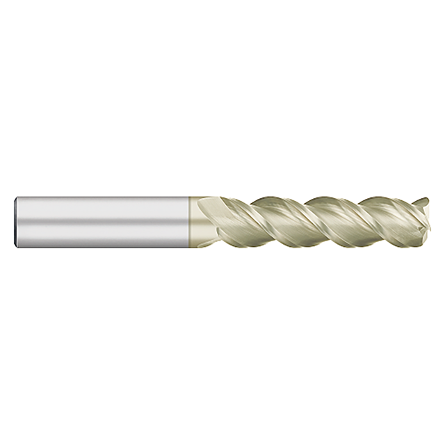 Titan USA TC65558 | 0.7500" (3/4) Diameter x 0.7500" (3/4) Shank x 0.1250" (1/8) Corner Radius x 5.0000" (5) OAL x 3 Flute ZRN Coated Carbide Corner Radius End Mill