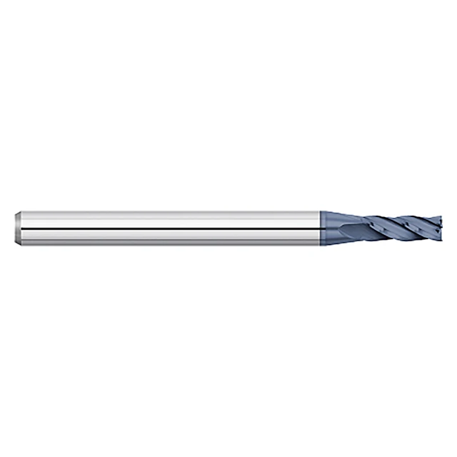Titan USA TC58230 | 0.0300" Diameter 0.1250" (1/8) Shank x 1.5000" (1-1/2) OAL x 0.0900" LOC 4 Flute ALTIN Coated Carbide Square End Mill