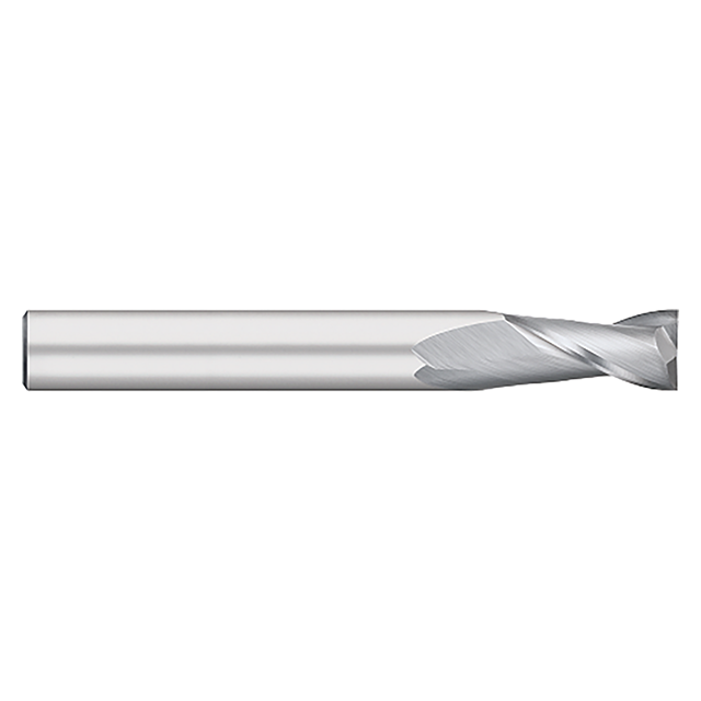 Titan USA TC15032 | 0.5000" (1/2) Diameter x 0.5000" (1/2) Shank x 1.0000" (1) LOC x 4.0000" (4) OAL 2 Flute Uncoated Carbide Square End Mill