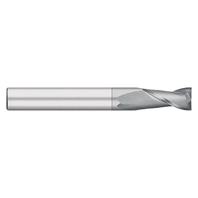 Titan USA TC95016 | 0.2500" (1/4) Diameter x 0.2500" (1/4) Shank x 1.1250" (1-1/8) LOC x 3.0000" (3) OAL 2 Flute TICN Coated Carbide Square End Mill