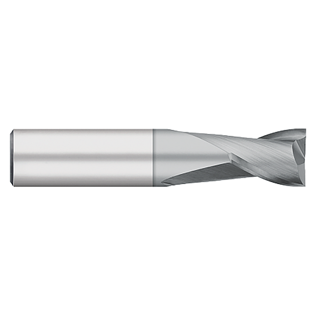 Titan USA TC91292 | 0.4375" (7/16) Diameter x 0.4375" (7/16) Shank x 0.6250" (5/8) LOC x 2.5000" (2-1/2) OAL 2 Flute TICN Coated Carbide Square End Mill