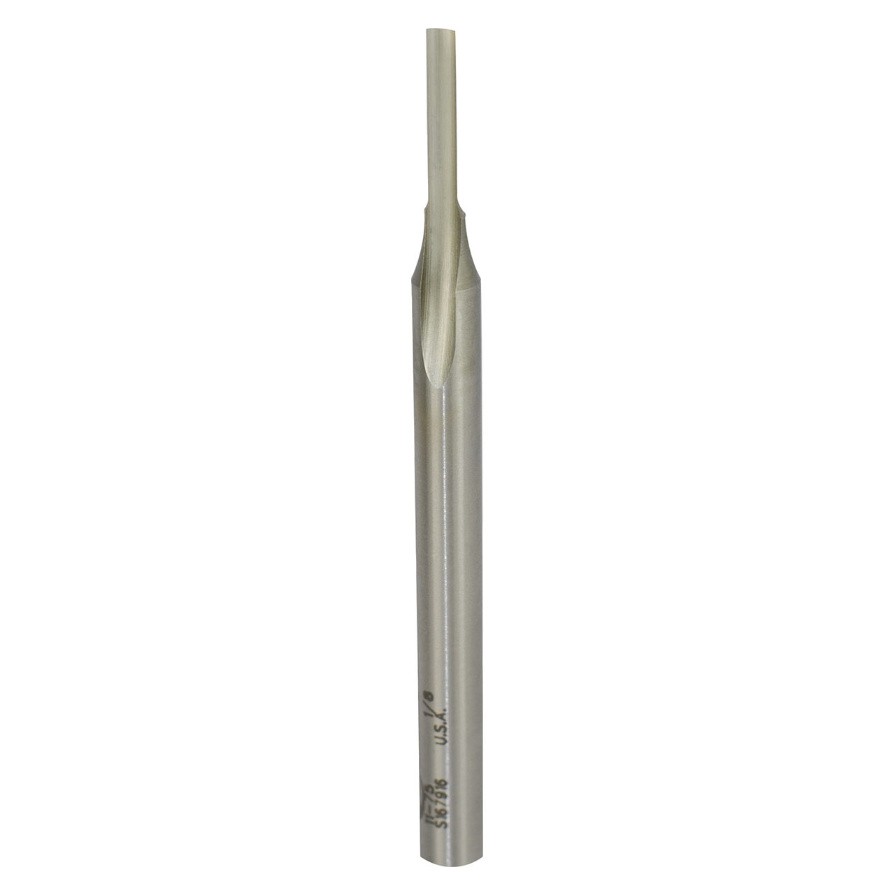 Onsrud 11-75 | 0.125" Diameter x 0.250" Shank x 0.625" LOC x 3.250" OAL Single Flute High Speed Steel Straight Router Bit