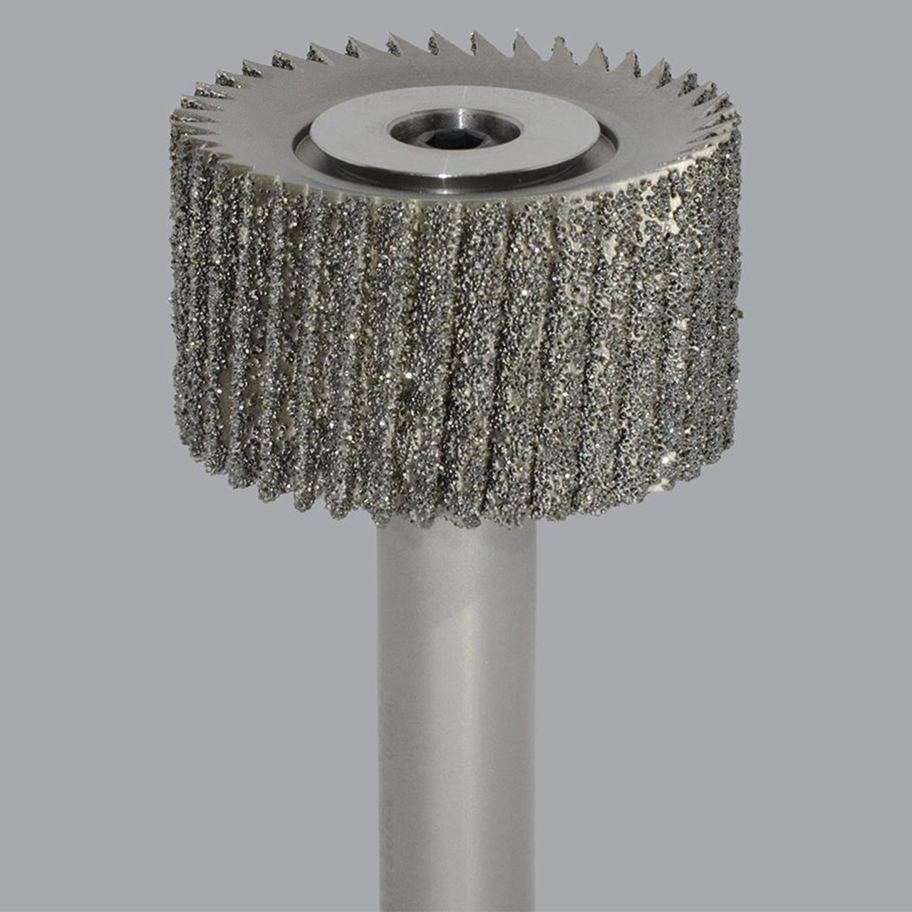 Onsrud 29-098 | 3.970" Diameter x 0.750" Shank x 1.000" LOC x 3.000" OAL 88 Flute High Speed Steel Diamond Pattern Router Bit