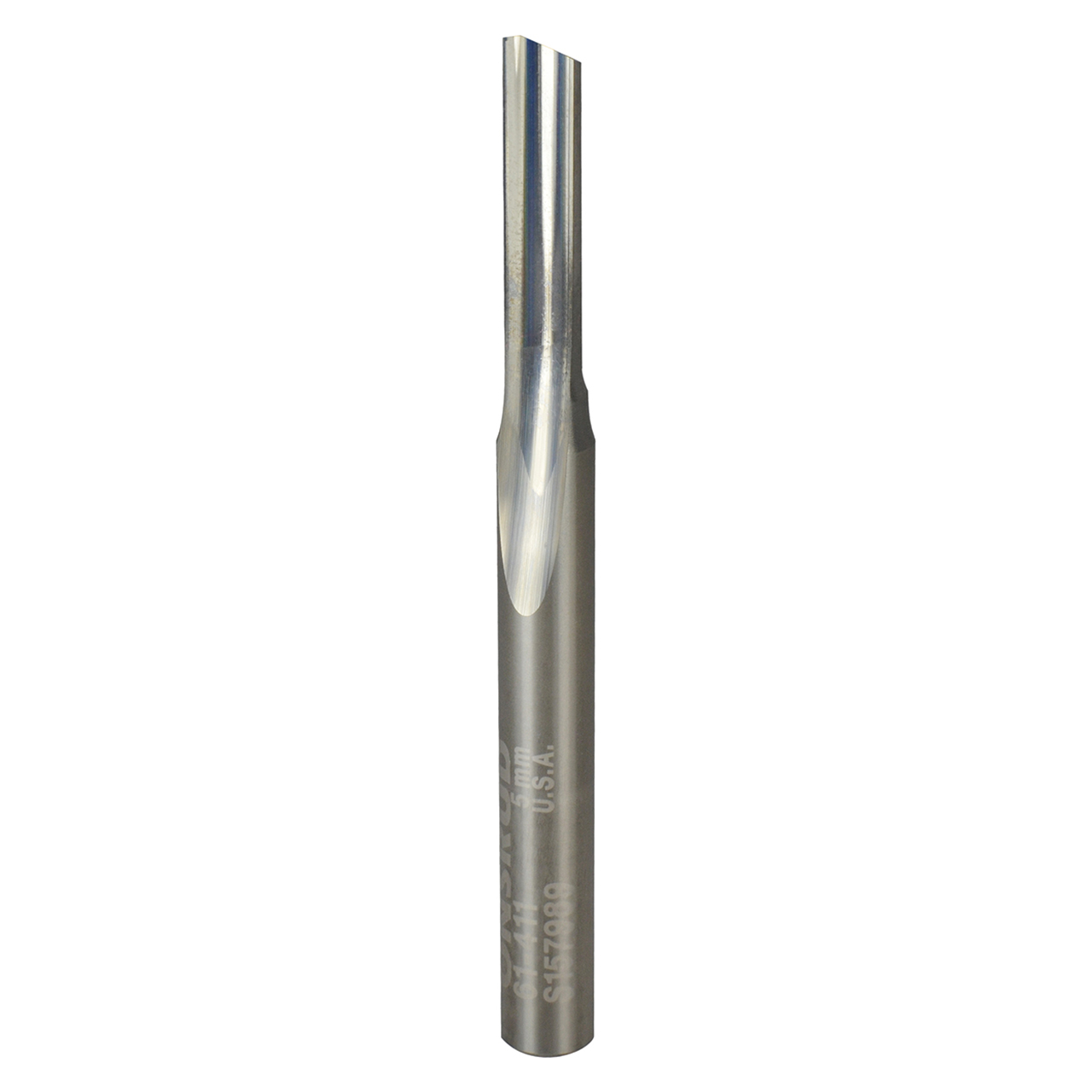 Onsrud 61-411 | 5.000" Diameter x 6.000" Shank x 20.000" LOC x 64.000" OAL Single Flute Solid Carbide Straight Router Bit