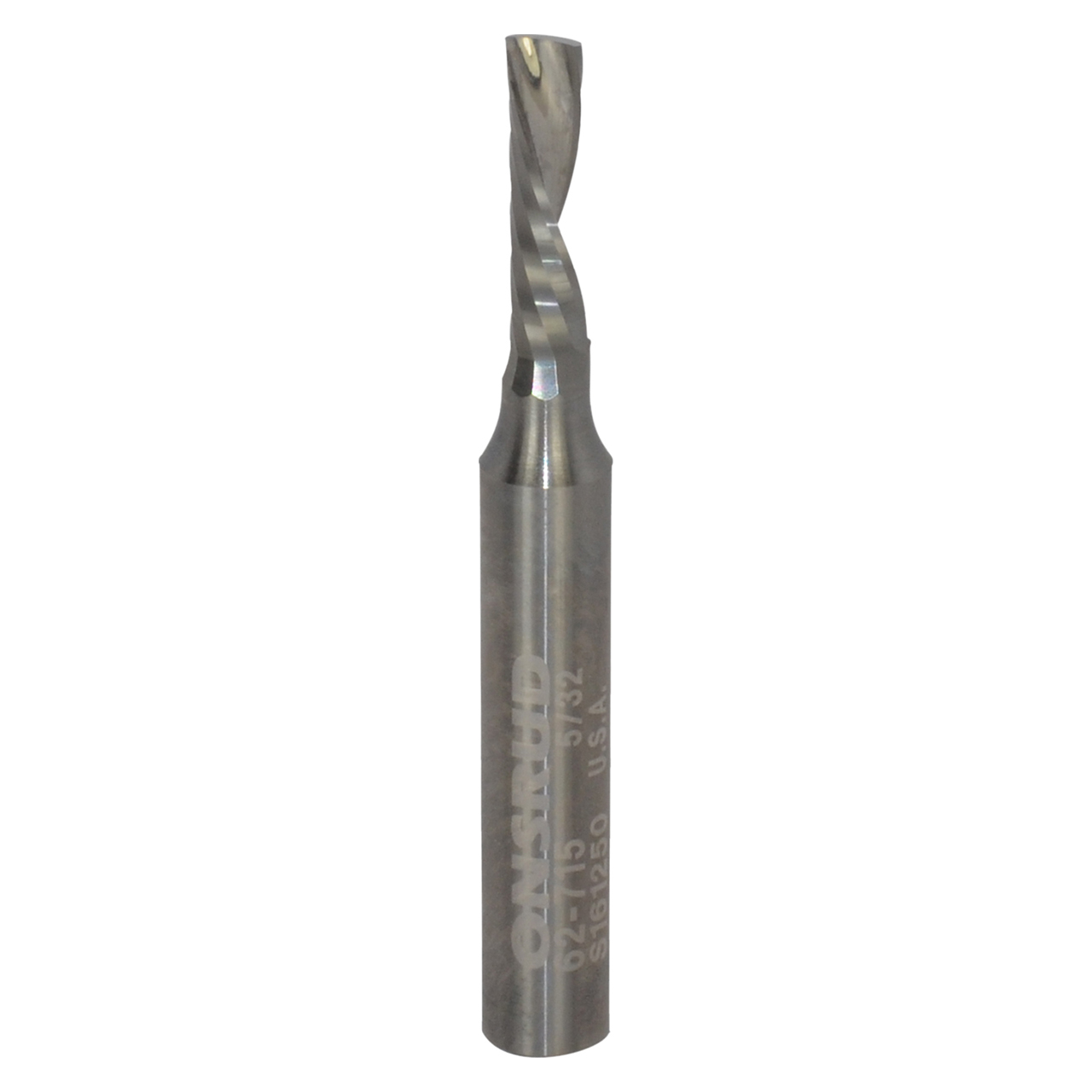 Onsrud 62-715 | 0.156" Diameter x 0.250" Shank x 0.563" LOC x 2.000" OAL Single Flute Solid Carbide Spiral Router Bit