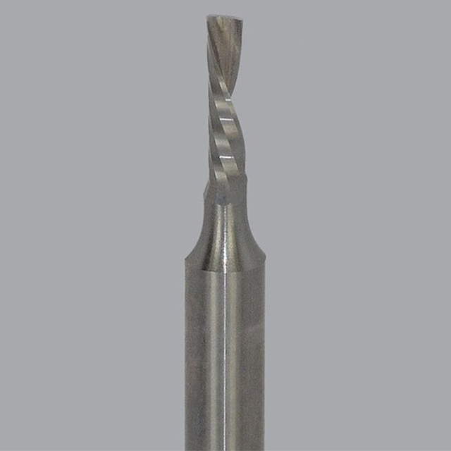 Onsrud 62-735 | 0.375" Diameter x 0.375" Shank x 1.625" LOC x 3.500" OAL Single Flute Solid Carbide Spiral Router Bit
