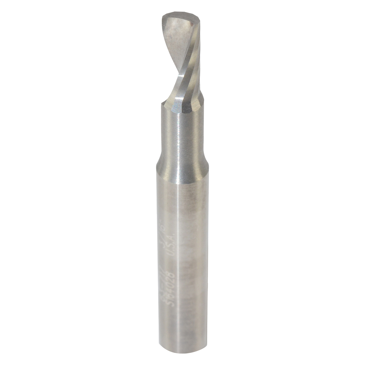 Onsrud 63-717 | 0.188" Diameter x 0.250" Shank x 0.375" LOC x 2.000" OAL Single Flute Solid Carbide Spiral Router Bit