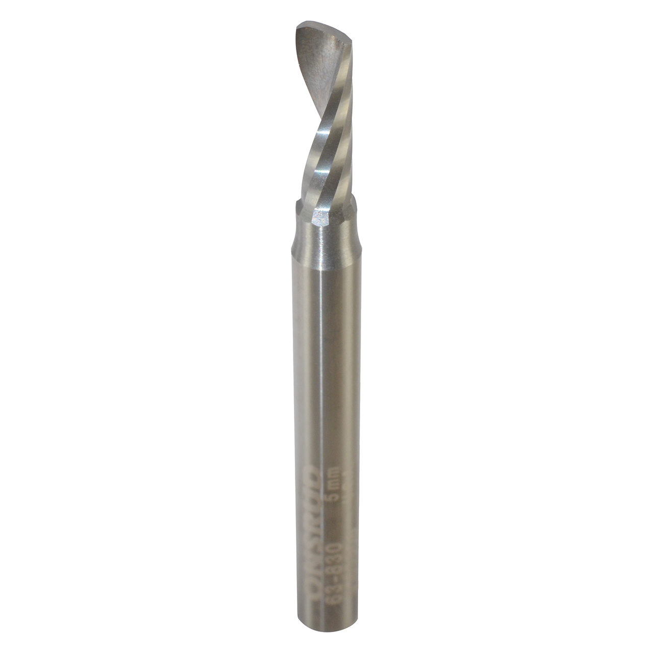 Onsrud 63-830 | 5.000" Diameter x 6.000" Shank x 16.000" LOC x 64.000" OAL Single Flute Solid Carbide Spiral Router Bit