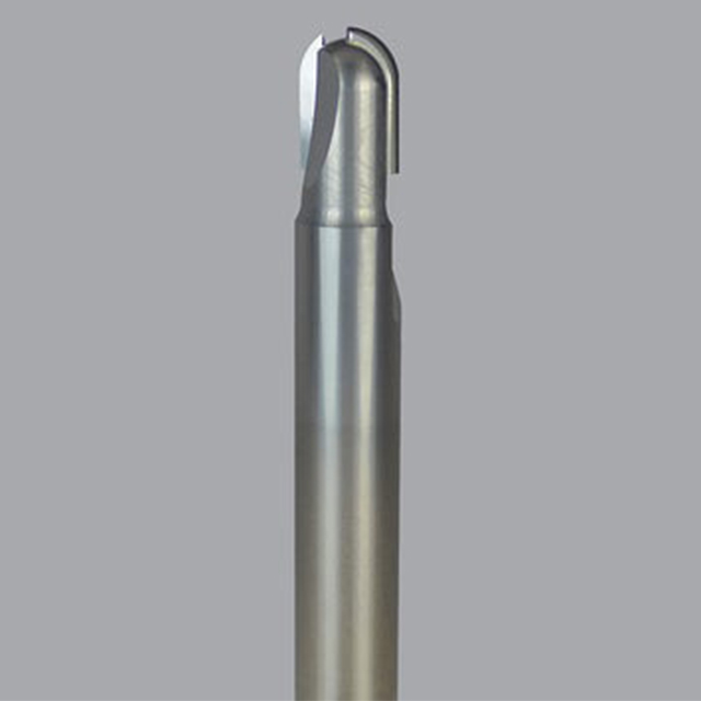 Onsrud 68-405 | 0.250" Diameter x 0.250" Shank x 0.375" LOC x 2.500" OAL x 0.125" Radius 2 Flute PCD Ball Nose Router Bit