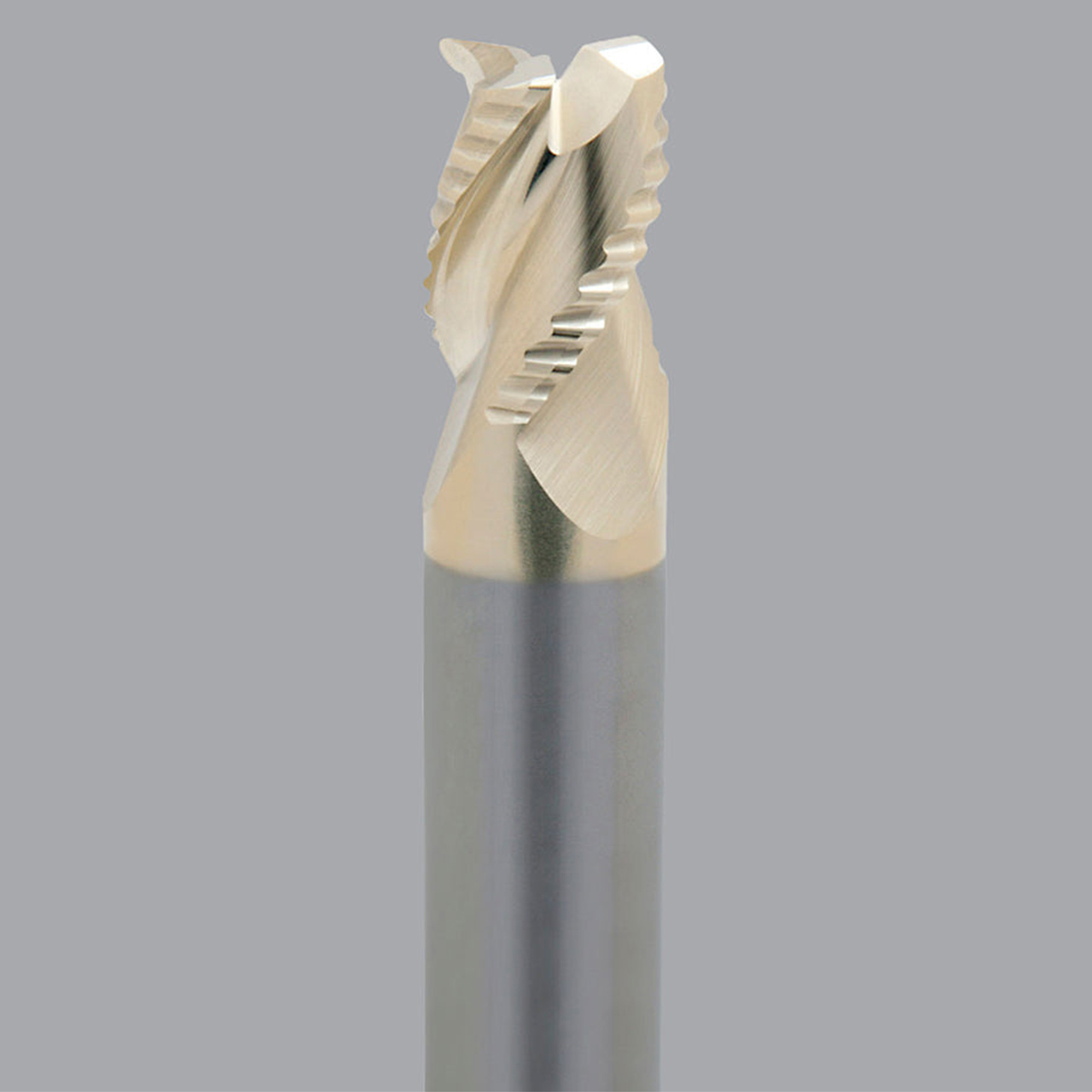 Onsrud AMC800103 | 0.375" Diameter x 0.375" Shank x 0.500" LOC x 3.000" OAL x 0.030" Radius 3 Flute Solid Carbide Corner Radius End Mill