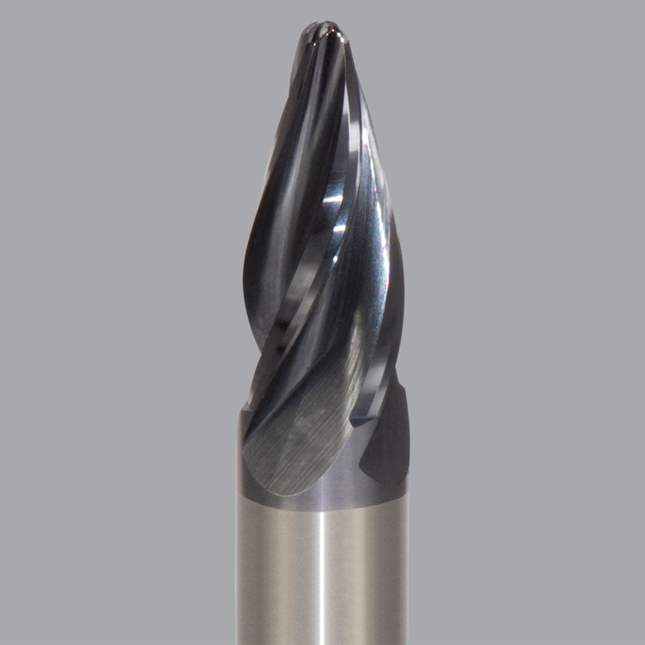 Onsrud RMC2647644 | 10.000" Diameter x 10.000" Shank x 24.500" LOC x 73.000" OAL x 2.000" Radius 4 Flute Solid Carbide Tapered End Mill