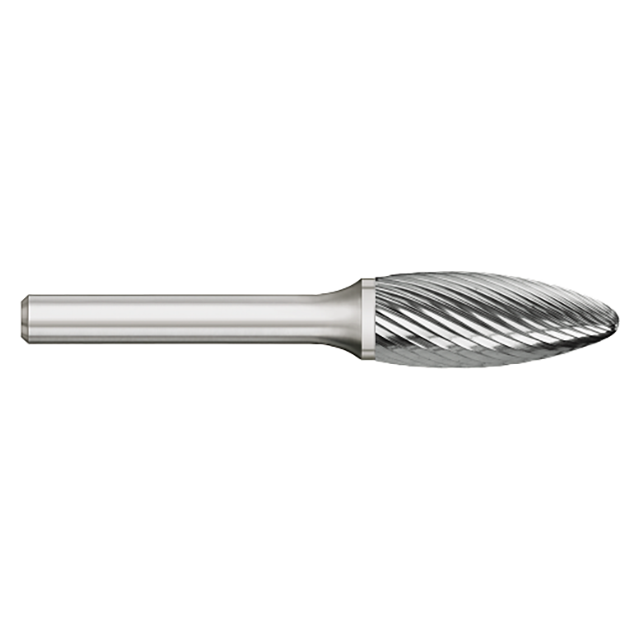 Titan USA TB19519 | SH-41 Size x 0.1250" (1/8) Diameter x 0.1250" (1/8) Shank x 0.2500" (1/4) LOC x 1.5000" (1-1/2) OAL Uncoated Carbide Single Cut Burr