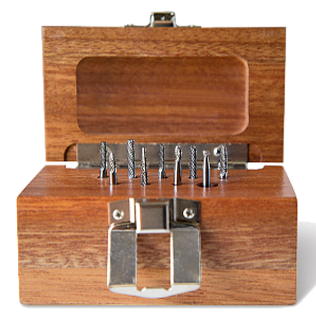 Titan USA TB19542 | Uncoated Carbide Burr Set - 9 Piece