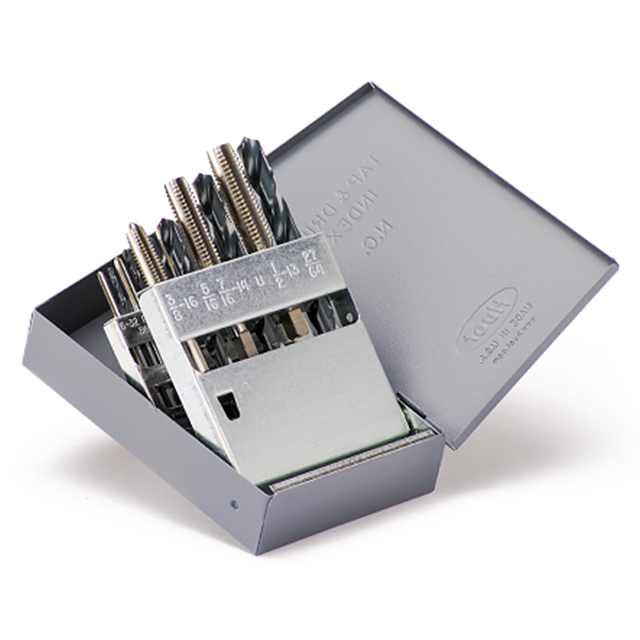 Titan USA MS99201 | Uncoated High Speed Steel Tap & Drill Set - 18 Piece