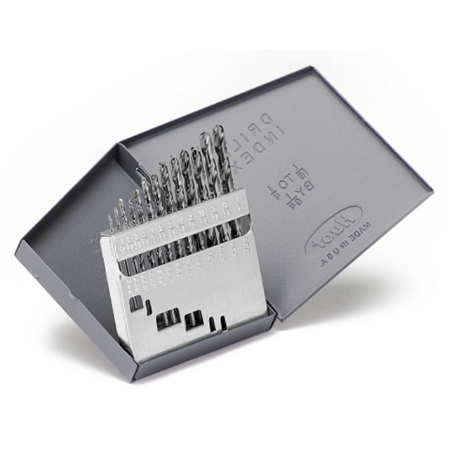 Titan USA MS99010 | Black Oxide Coated High Speed Steel Drill Bit Set - 13 Piece