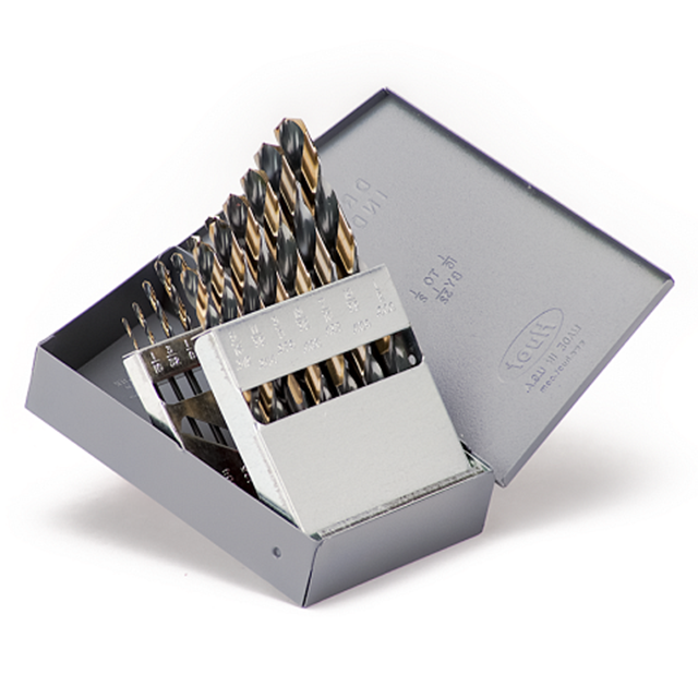 Titan USA MS99015 | Black & Gold Oxide Coated High Speed Steel Drill Bit Set - 15 Piece