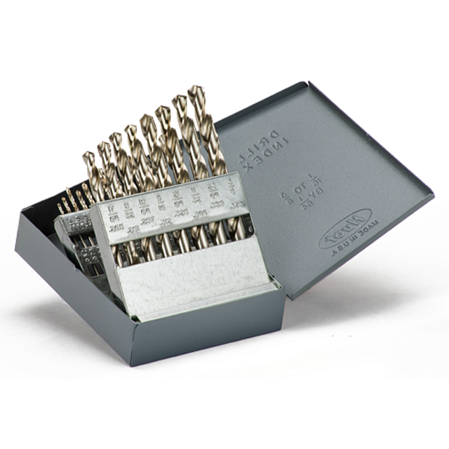 Titan USA MS99020 | Bright Coated High Speed Steel Drill Bit Set - 21 Piece