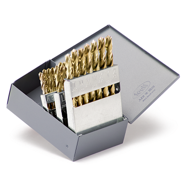 Titan USA MS99157 | Gold Oxide Coated Cobalt Drill Bit Set - 26 Piece