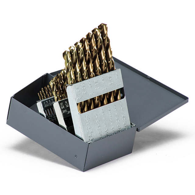 Titan USA MS99159 | Gold Oxide Coated Cobalt Drill Bit Set - 29 Piece