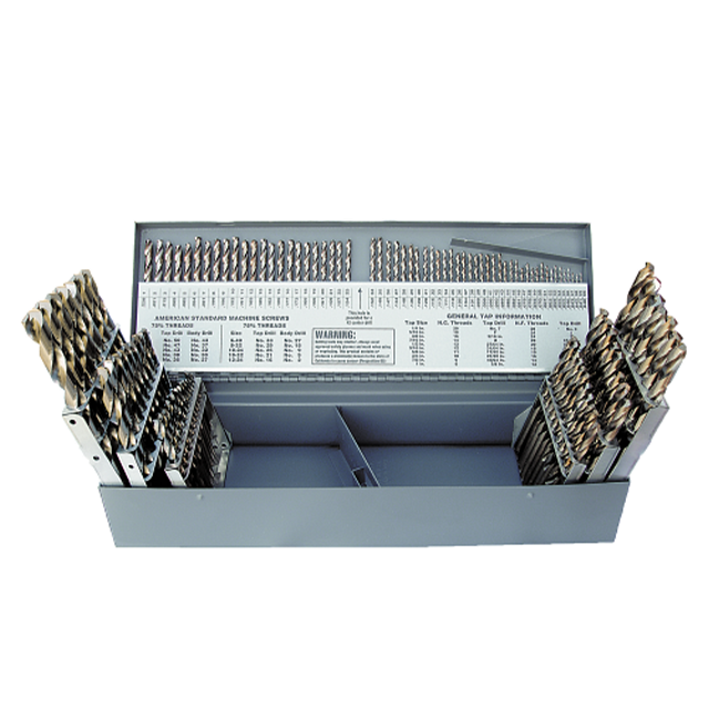 Titan USA MS99163 | Gold Oxide Coated Cobalt Drill Bit Set - 115 Piece