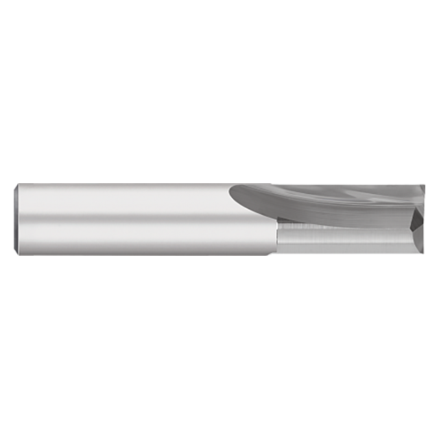 Titan USA TC30705 | 0.4375" (7/16) Diameter x 0.4375" (7/16) Shank x 1.0000" (1) LOC x 2.7500" (2-3/4) OAL 2 Flute Uncoated Carbide Square End Mill