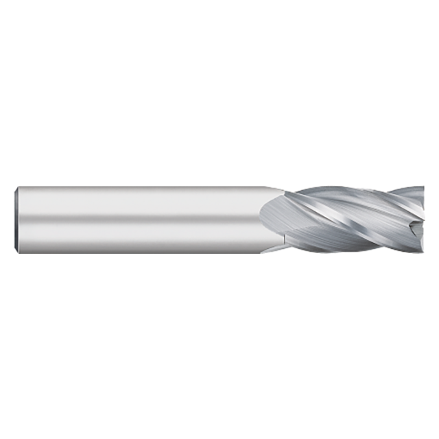 Titan USA TC65042 | 0.1250" (1/8) Diameter x 0.1250" (1/8) Shank x 0.5000" (1/2) LOC x 1.5000" (1-1/2) OAL 4 Flute Uncoated Carbide Square End Mill