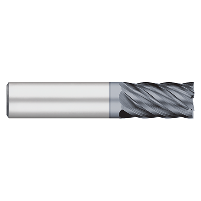 Titan USA TC64404 | 0.2500" (1/4) Diameter x 0.2500" (1/4) Shank x 0.3750" (3/8) LOC x 2.0000" (2) OAL 6 Flute AlCrO-MAX Coated Carbide Square End Mill
