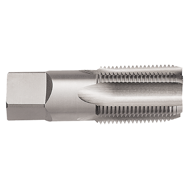Titan USA TT94205 | 3/4"-14 Thread x 0.9063" Shank x 1.3750" (1-3/8) Thread Length x 3.2500" (3-1/4) OAL 5 Flute Uncoated High Speed Steel Standard Pipe Tap